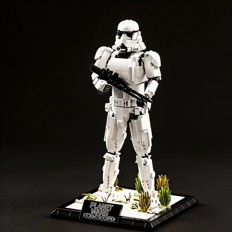 Imperial Stormtrooper Soldaat MOC Bouwstenen Actiefiguren DIY Bricks Model Creatief Speelgoed voor Jongens Volwassenen Cadeaus 1970+ stukjes - afbeelding 1