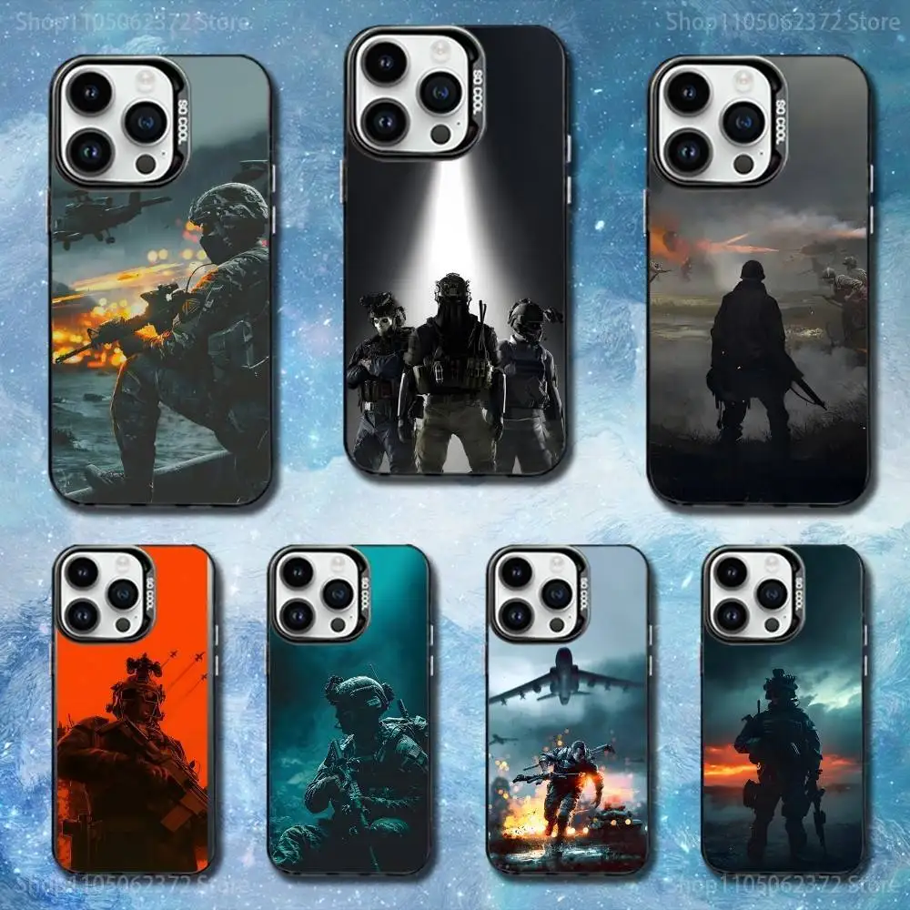 

Game B-BattlefieldS-6 Hot Phone Case For iPhone 11,12,13,16,14,15,Mini,Pro,XS,MAX Black Matte Shockproof Cover