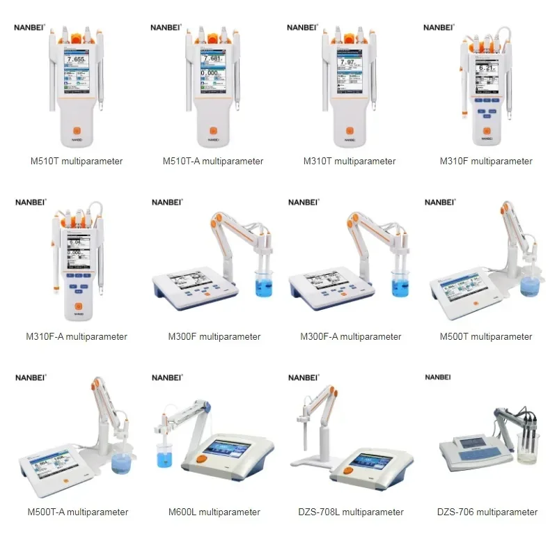 Benchtop portable pH EC ISE DO Temperature mV ORP pX Resistivity TDS Salinity sensor multiparameter water quality meter price