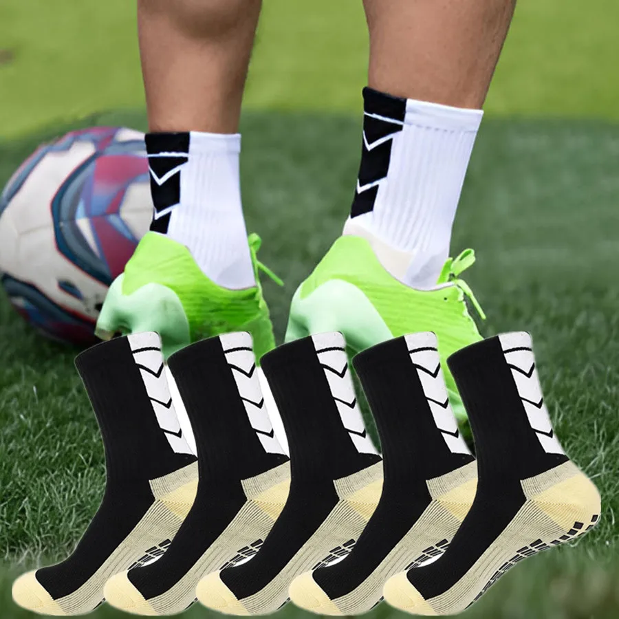 جوارب رجالية ونسائية غير قابلة للانزلاق، جوارب رياضية لكرة القدم وكرة السلة والبيسبول والرجبي وكرة القدم وركوب الدراجات والتنس والتزلج