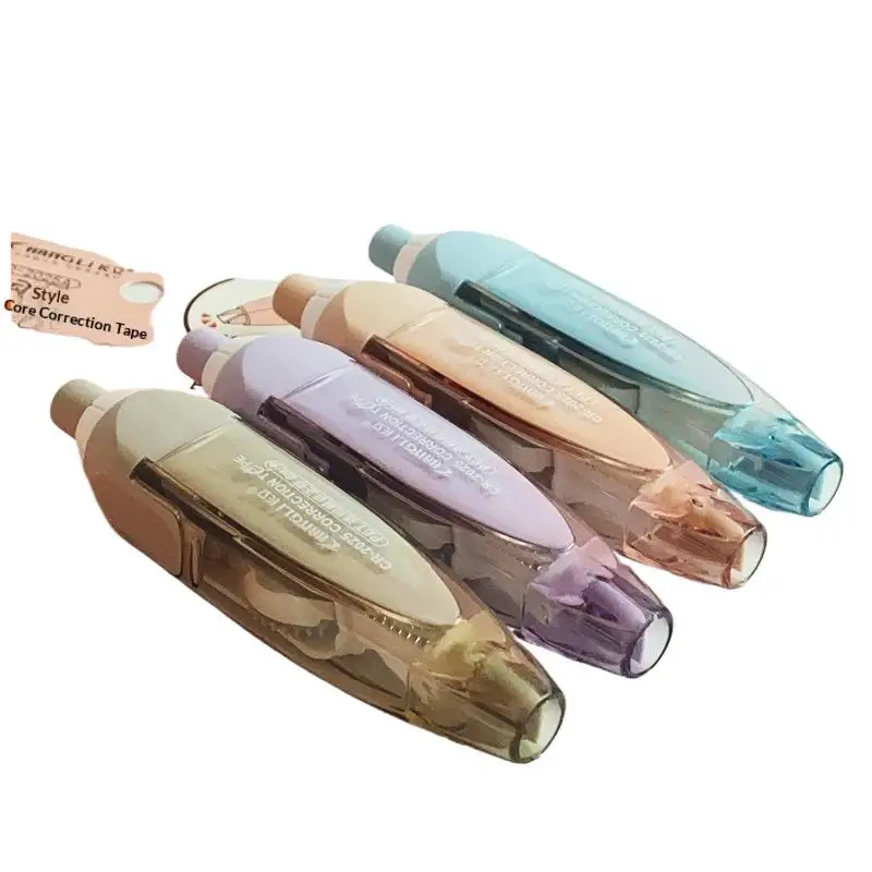 Press-type Correction Tape Refillable Replaceable Core Portable Retractable Correction Tape For Students School Office Writing