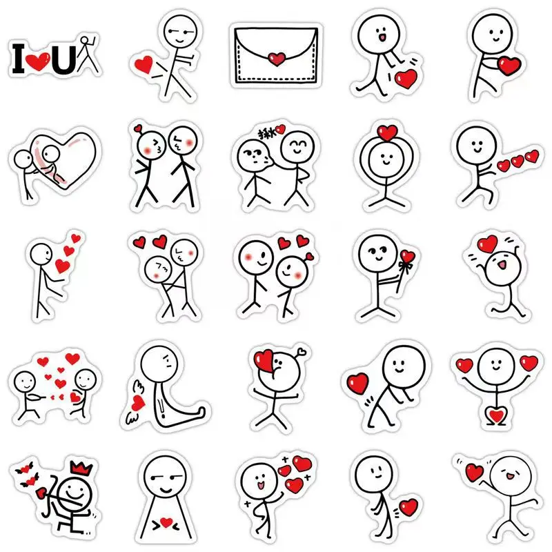 Matchman Cartoon Aufkleber Graffiti Aufkleber DIY Wasser Tasse Skateboard Telefon Fall Notebook Schreibwaren Box Dekor Abziehbilder Aufkleber