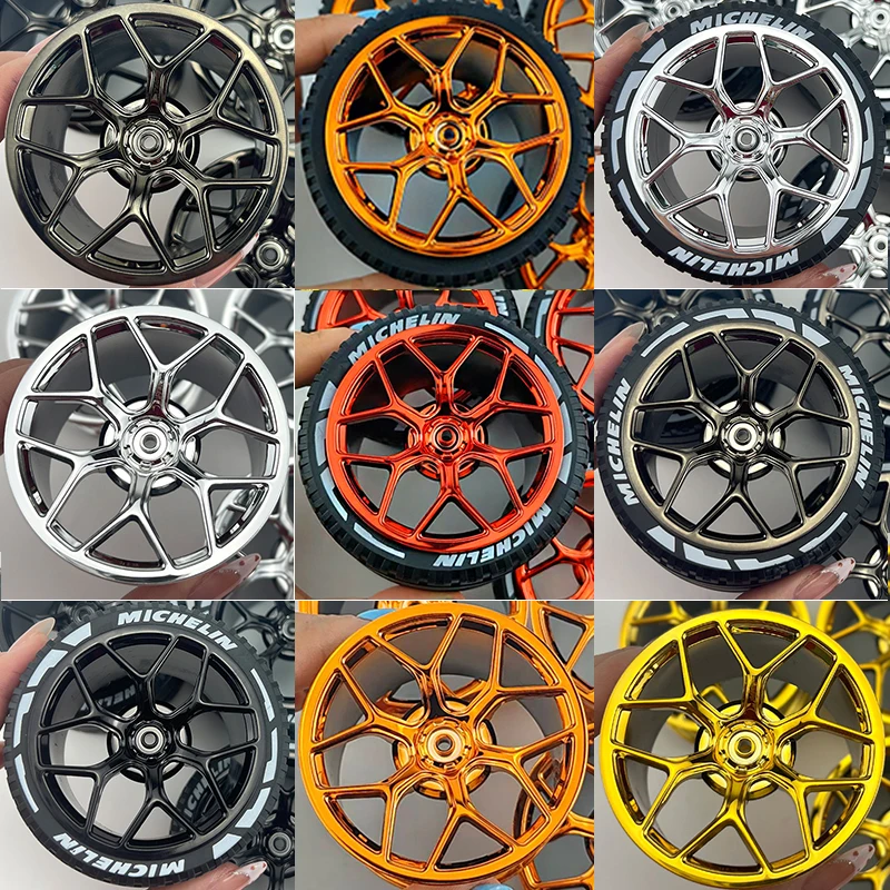 

1:8 New CADA Wheels Hub Tyres Building Bricks Model Accessory Wheels Compatible With ALL Vehicle 42083 42056 42115 42143 Wheels