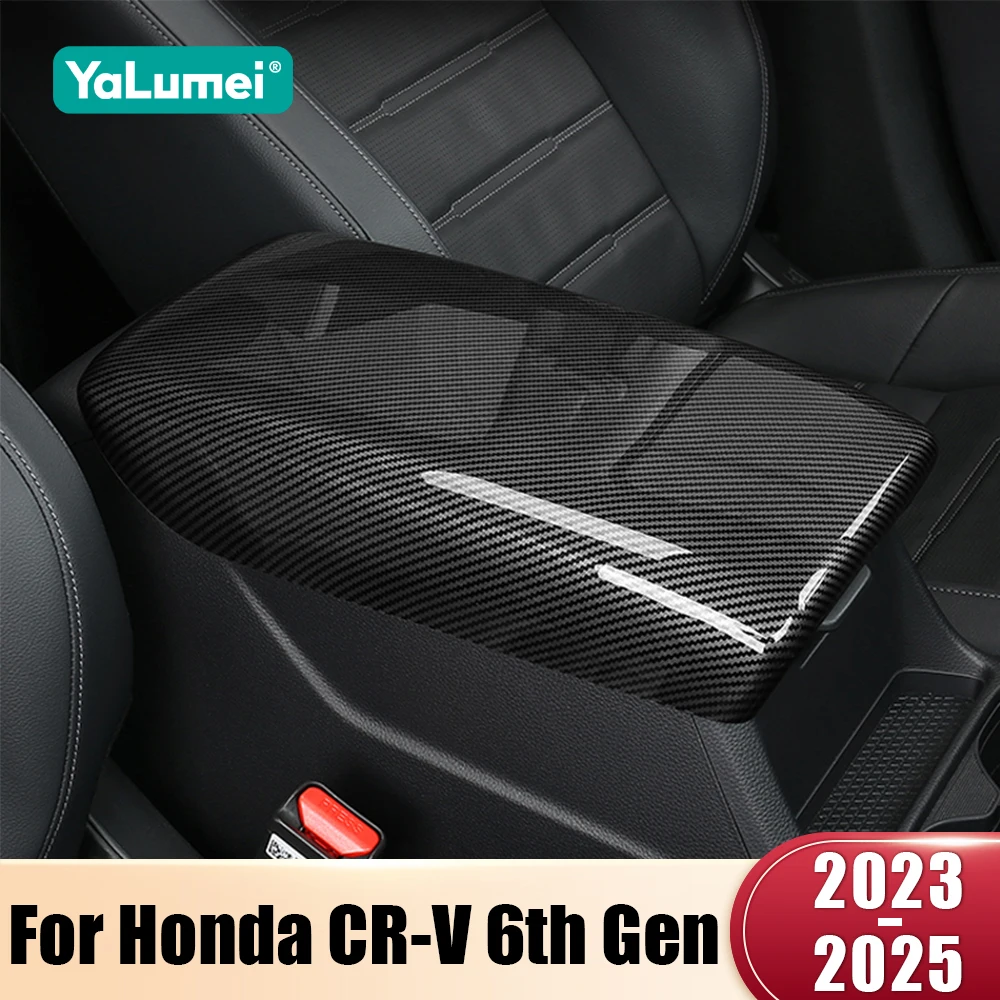 Für Honda CR-V 6th Gen 2023 2024 2025 CRV Hybrid ABS Auto Mittelkonsole Armlehne Box Schutz Abdeckung Anti-scratch Pad Zubehör