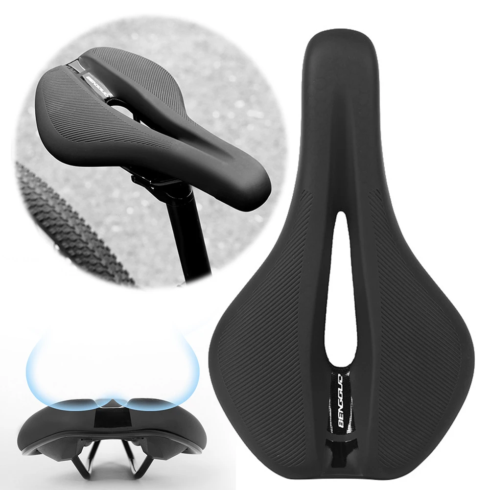 

Bike Seat MTB Road Waterproof Bike Saddle Hollow Breathable Bicycle Seat Cushion for Men and Women