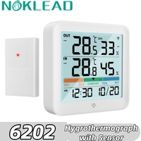 NOKLEAD Temperature Humidity Meter LCD Digital Thermometer Hygrometer Outdoor Temperature And Humidity Metor For Home Office