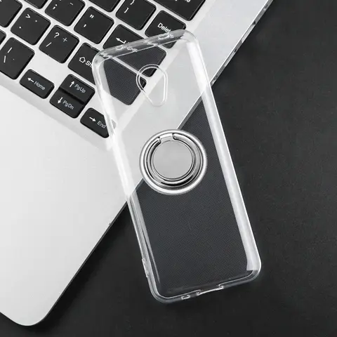 For Xiaomi Qin F21 Pro 2.8" 2021 Back Ring Holder Bracket Phone Cover TPU Soft Silicone Case On F21Pro