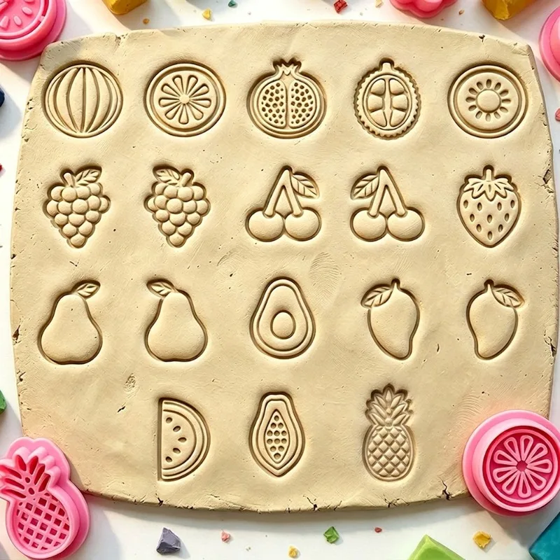 1 Pcs Various Fruit Shaped Clay Cutter Soft Pottery Mould Mini Clay Earring Pendant Mold for DIY Handmade Jewelry Craft Making