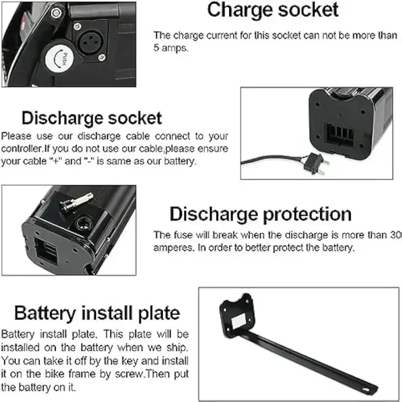 Higher quality 48V/36V 20AH 15AH Silverfish Lithium Ion high power 500W 750W 1000W 36V 20Ah 48V 18650 Battery Pack+charger.