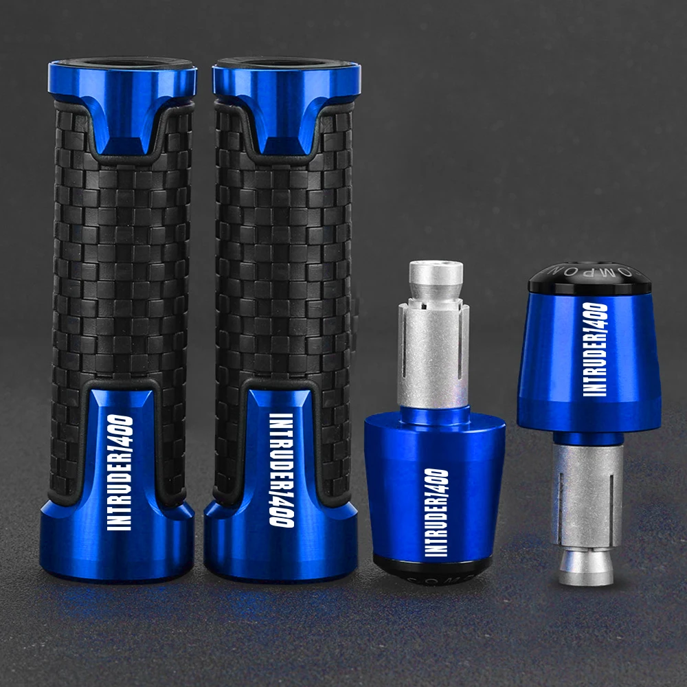 

INTRUDER1400 Moto 7/8" 22MM Handlebar Grips Handle Bar Cap End Plugs For SUZUKI INTRUDER 1400 1990-2004 2003 2002 2001 2000 1999