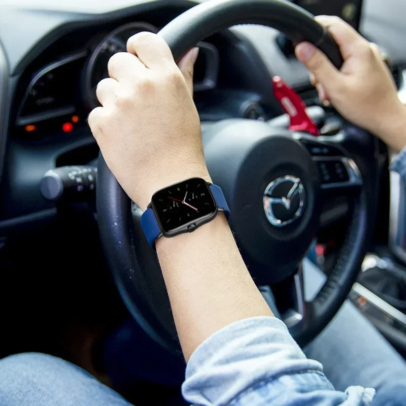 سيليكون الفرقة ل Amazfit GTS 4/3/2/2e/GTS2 Mini/GTR 42 مللي متر/47 مللي متر/GTR 3/3 Pro/2/2e/4 الرياضة 22-20 مللي متر سوار ساعة Amazfit بيب حزام