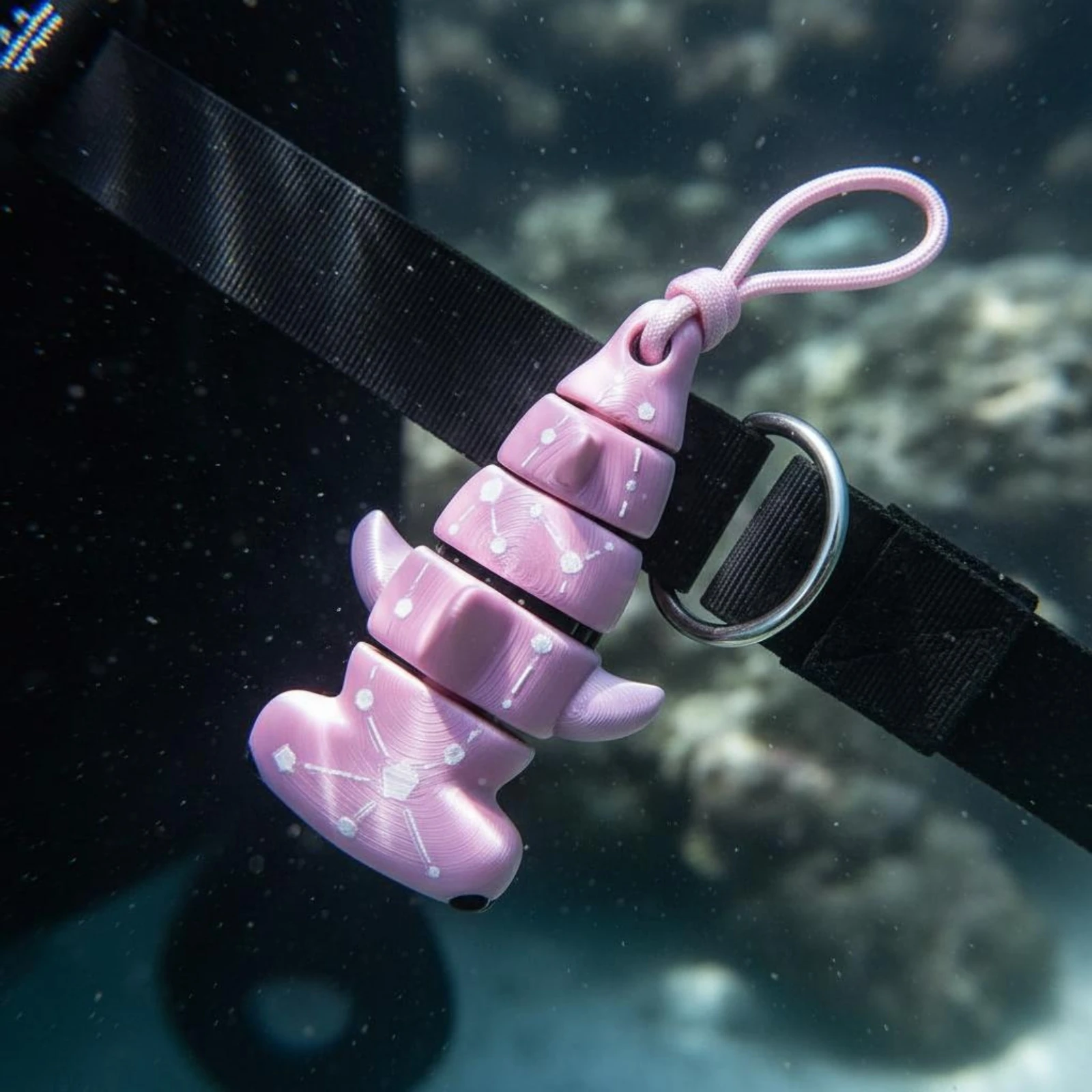 BCD Charm Movable Joints Dive Buddy Figure Underwater Doll Buoyant Buoy Diving Charm Cute Design for Divers, Snorkeling