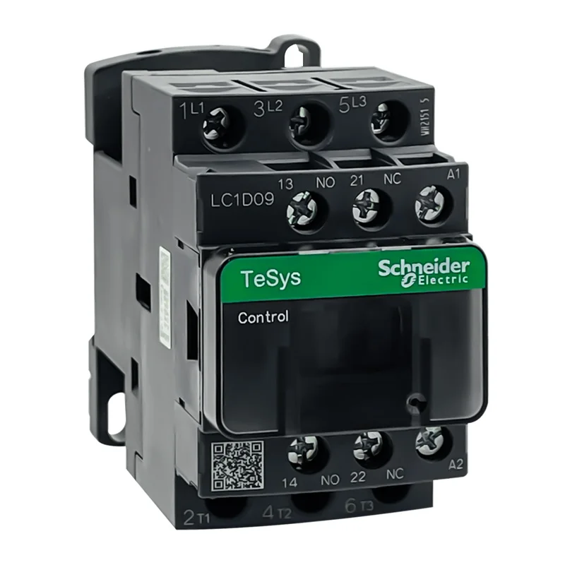 Schneider AC contactor220v LC1D25 LC1D18 LC1D38 AC 3 Phase 3Pole 50/60Hz 1NO 1NC Coil Voltage 24v 110V 220V
