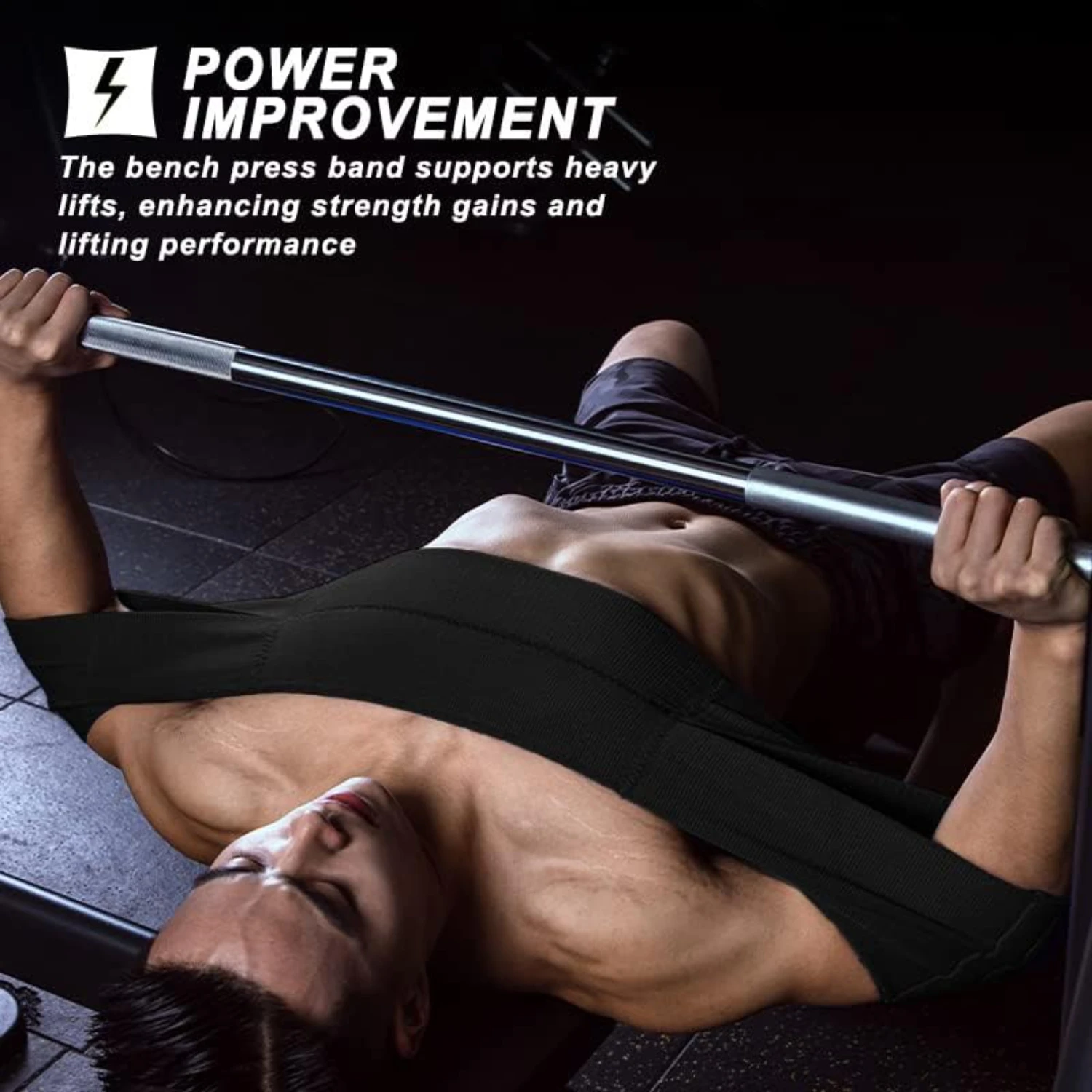 

Boost your strength and power with the Power Resistance Band for Bench Press, ideal for Power Weight Lifting Training and Fitnes