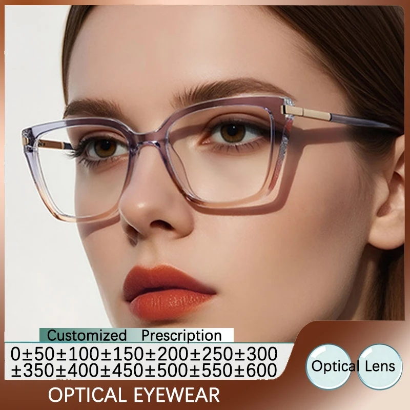 

Дизайнерские оправы для очков от модного бренда: женские очки для чтения, очки по рецепту, очки от близорукости, очки с защитой от синего света, женские очки для пресбиопии