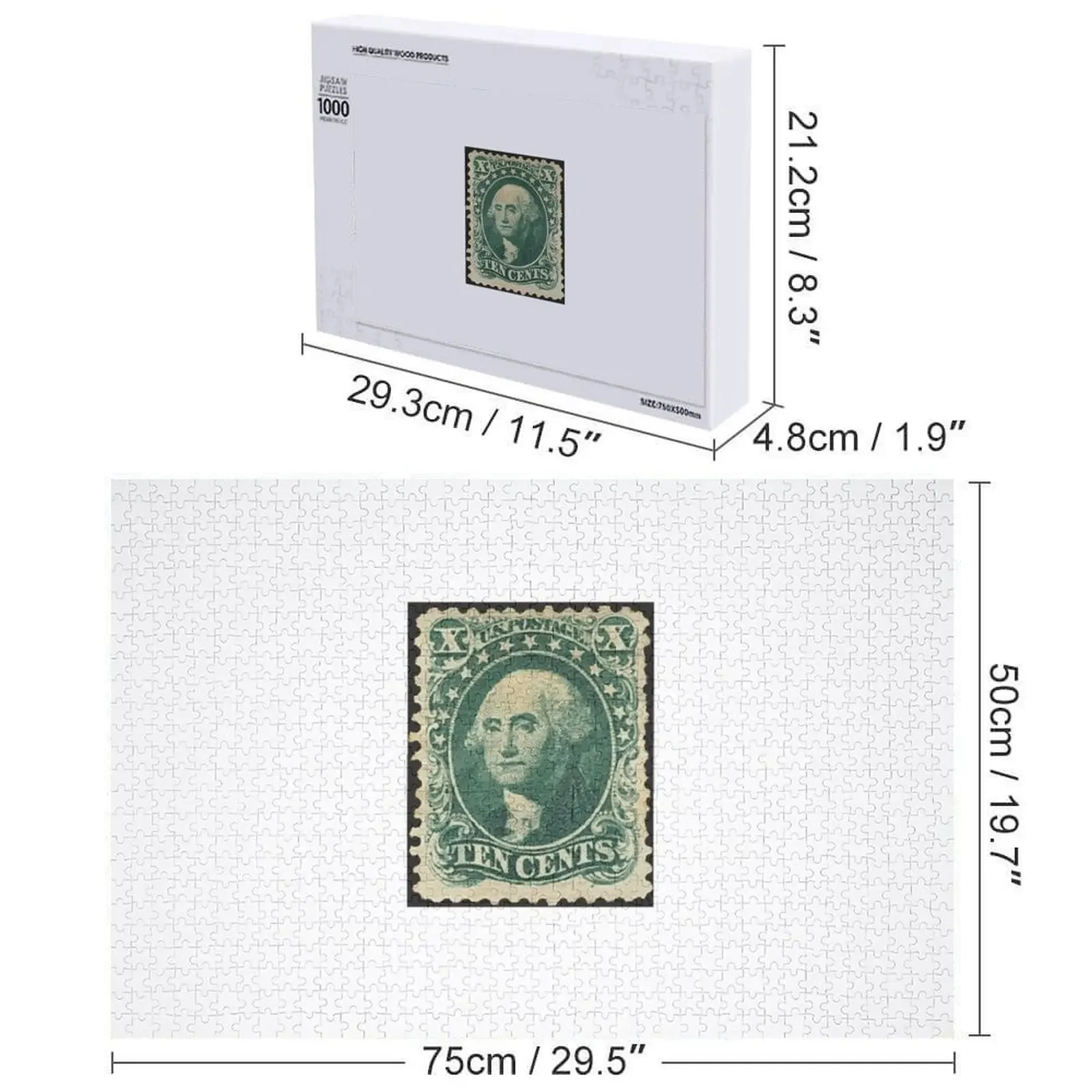 Dez centavos quebra-cabeça personalizável presente da criança foto presentes personalizados presente personalizado quebra-cabeça personalizado