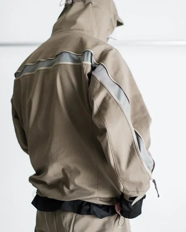 24SS Rotol Ventilation Wind Jacket Full Zipper Functional Nylon Assault Hooded Coat New Arrival