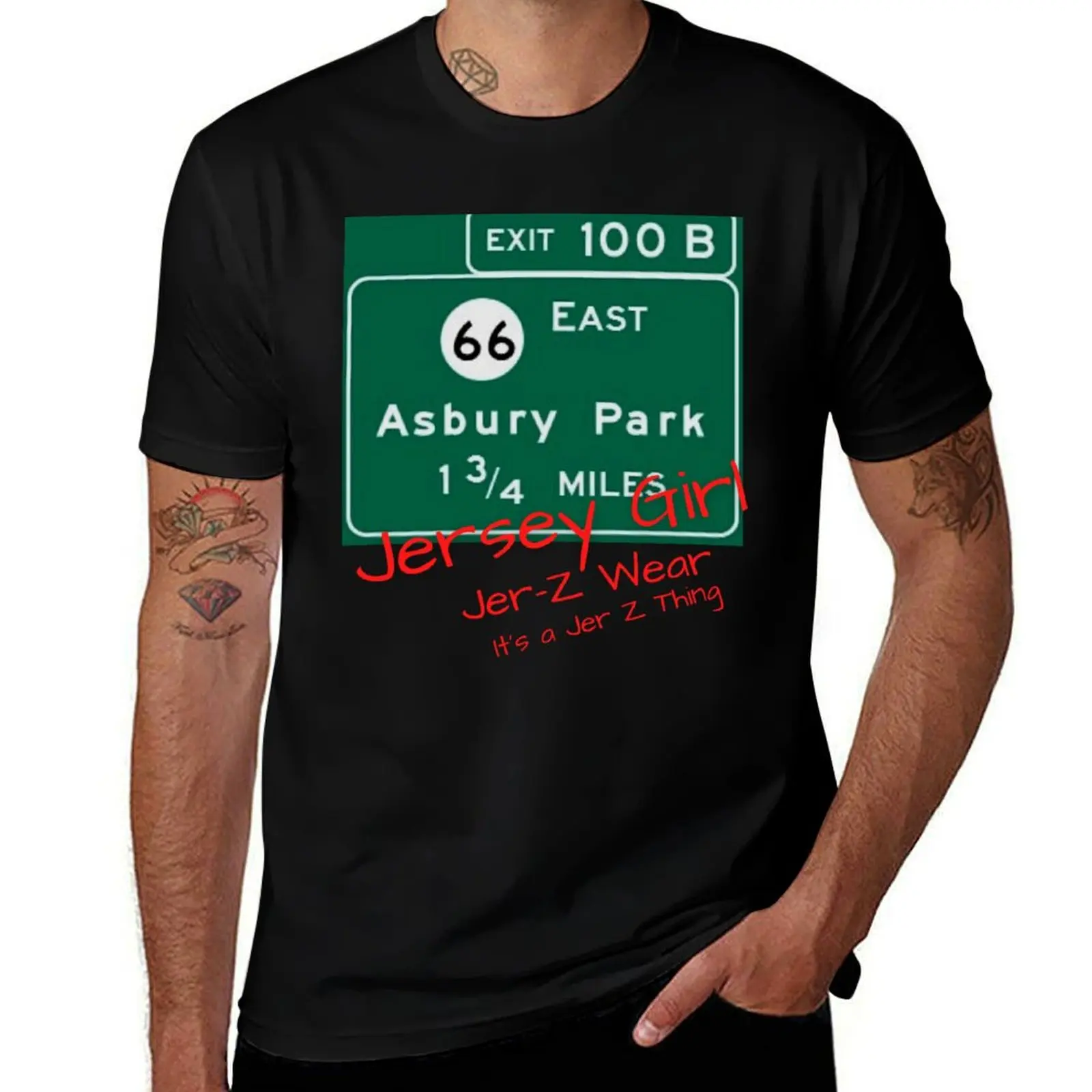 Jersey Girl Shirts T-Shirt Retro Graphic Print T-Shirt