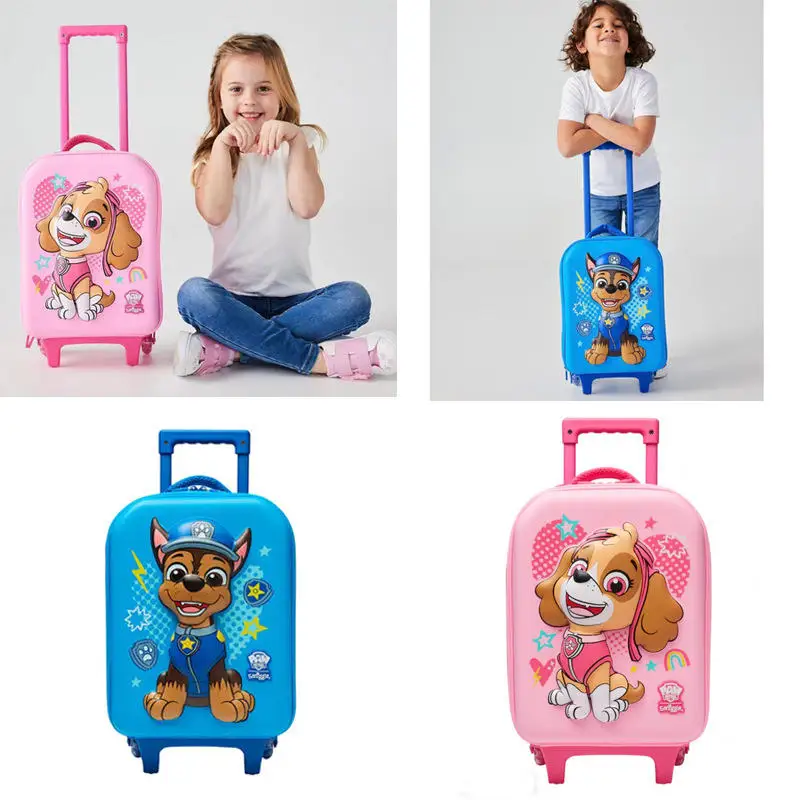 hot Genuine Simggle Paw Patrol Wheel Backpack Children School Boys Large Trolley Schoolbag Travel Backpack Kid’ S Supplies Gifts