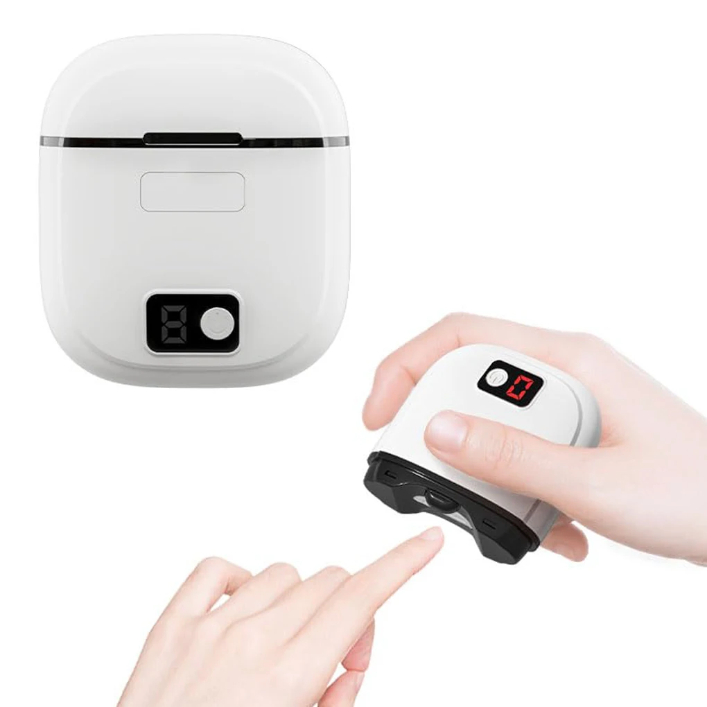 

ABS Rechargeable Electric Nail File For Thick Toe Nails Automatic Scraps Storage Kids Nail Clippers