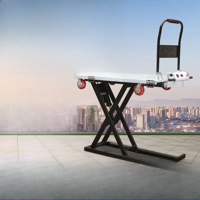trolley carrying electric hydraulic lift flatbed truck lifting table