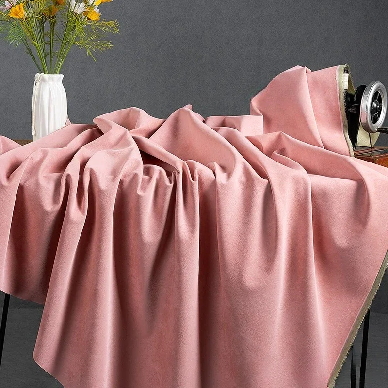 Pink 100x145cm PU Leather Fabric Soft Waterproof Clothing Apparel Sewing Fabric for By The Meter Diy Material Wholesale Cloth