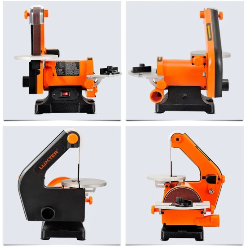1x5 Woodworking Multi-Function Abrasive Disc Sanding Belt Machine, Double Table Grinding And Rust Removal Polishing Machine
