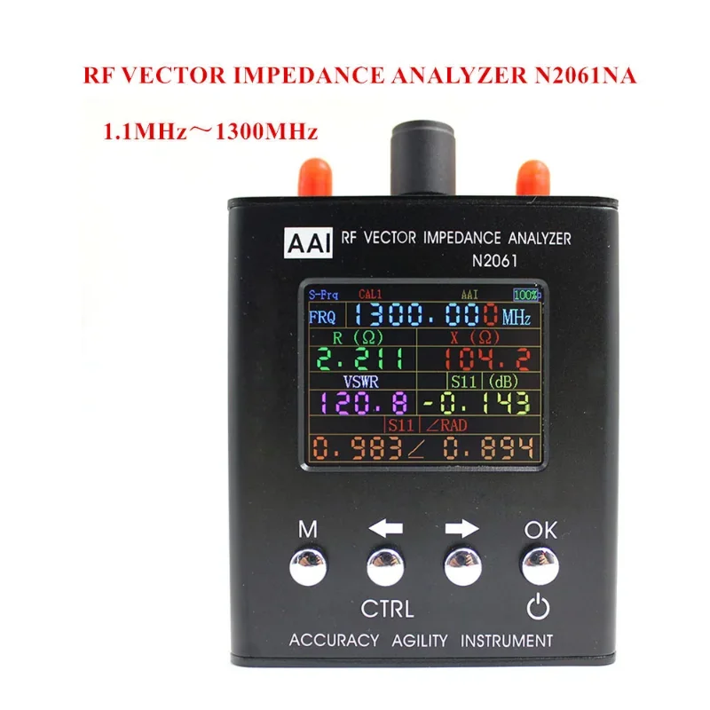 

N2061SA Short Wave Antenna Analyzer Frequency range 1.1MHz~1300MHz resistance/impedance/s11 factorysale