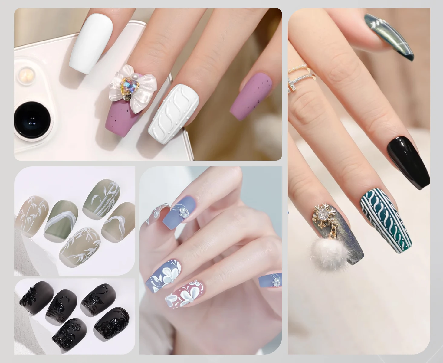 RSNAIL 5g Textur Geprägter Gel Nagellack 3D Schwarz Weiß Nail Art Gips Gips Zeichnung Malerei Schnitzgel DIY Maniküre Werkzeug – Detail 4
