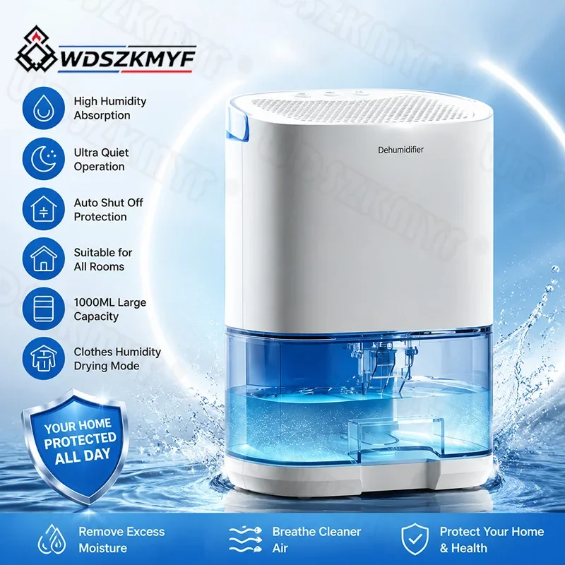 Intelligent Portable Dehumidifier Home Appliance Mute Moisture Absorber Air Dryer Humidity Dehumidifier For Bathroom Cloothes