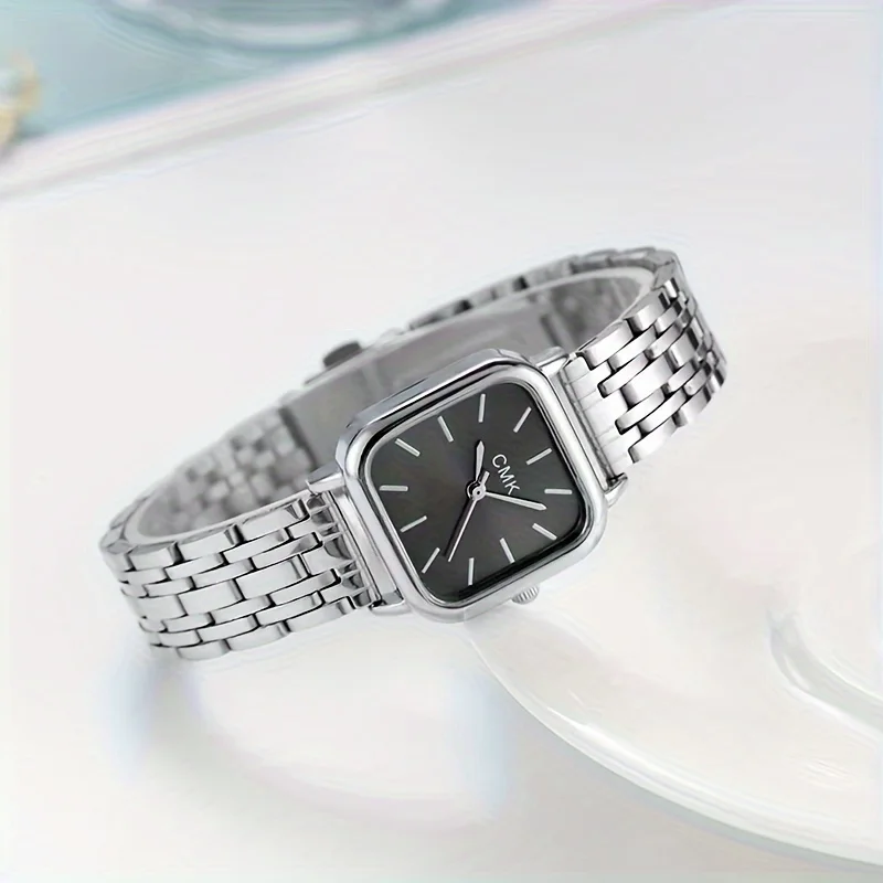 Women\'s Stainless Steel Quartz Watch Simple Luxury Casual Style Perfect For Everyday Wear