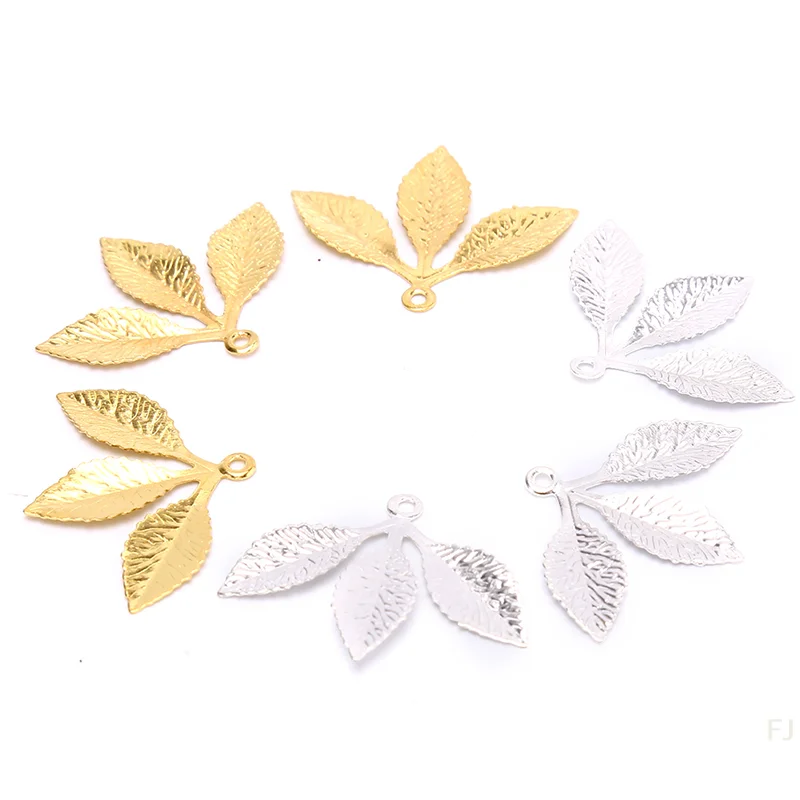 

[YU]50Pcs/set Vintage Leaf Filigree Wraps Connectors Metal Craft DIY Jewelry Making
