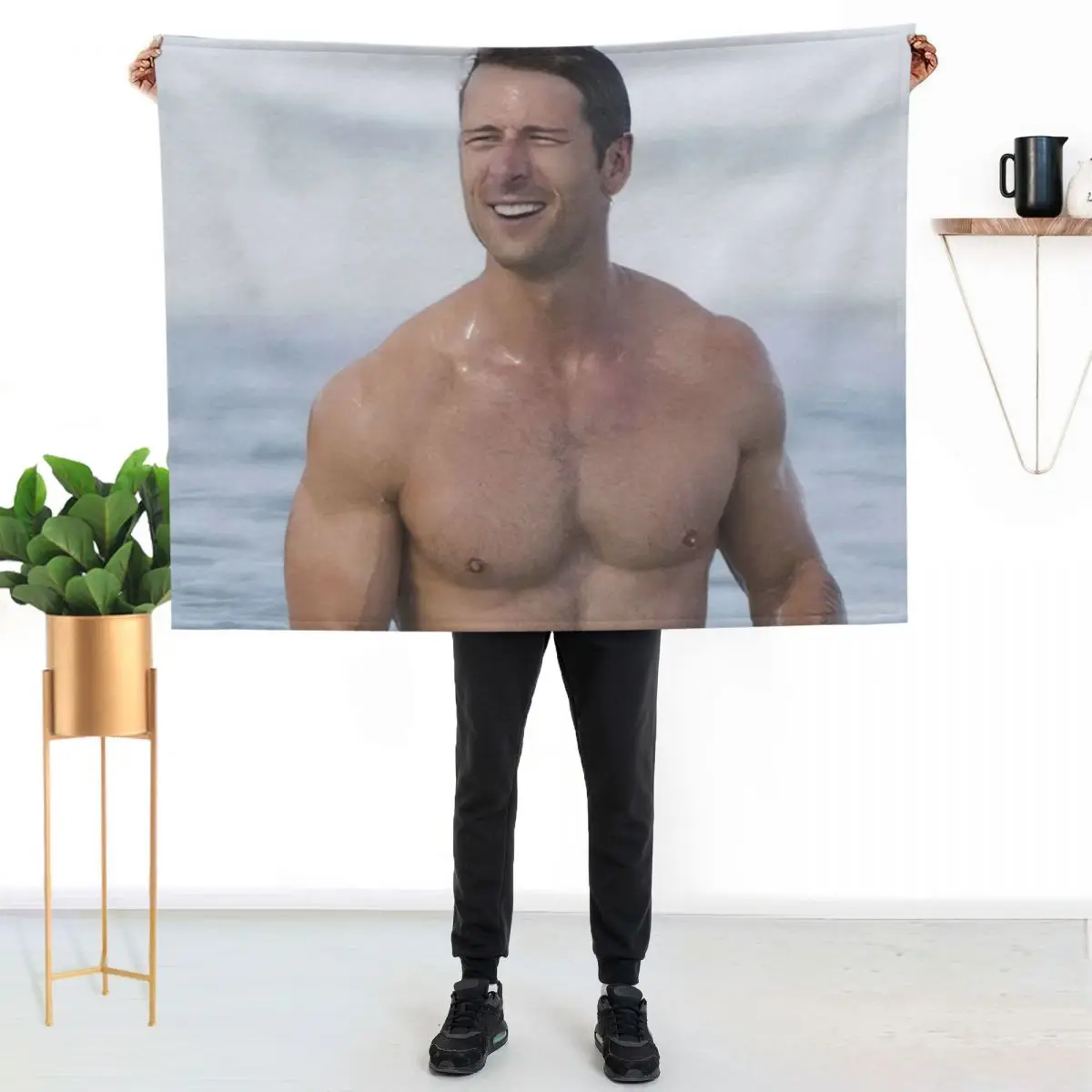 Glen Powell Throw Blanket Sofa Throw Summer Plush Fashion Sofas Blankets