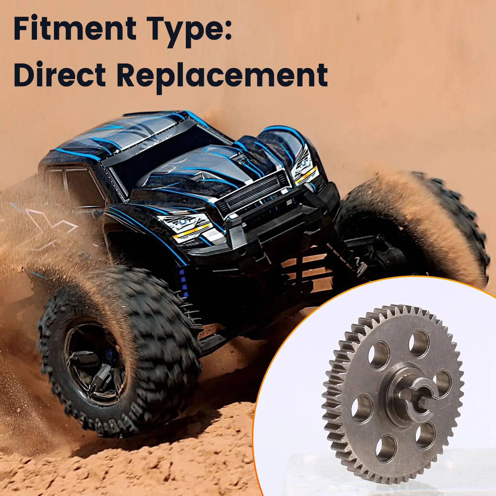 

FBIL-For HBX 16889 16889A 16890 16890A SG1601 SG1602 Металлическая главная шестерня M16102 1/16, запчасти и аксессуары для радиоуправляемых машин