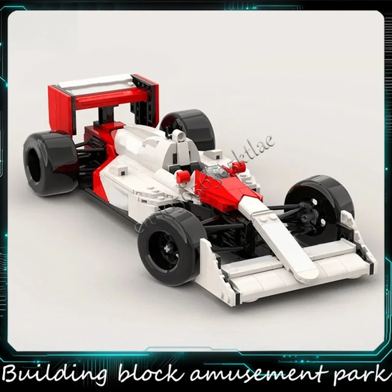 

Набор для сборки гоночного автомобиля MP4/4 из 669 деталей, серия MOC Speed Competition, конструктор, развивающая технологическая игрушка, подарок для детей на праздник