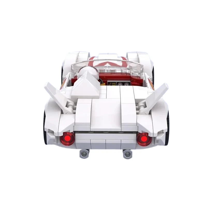 Modelo de coche MOC DIY, juguete educativo creativo para niños, regalo de bloques de construcción, 320 piezas, carreras, 5 Mach, regalo de cumpleaños