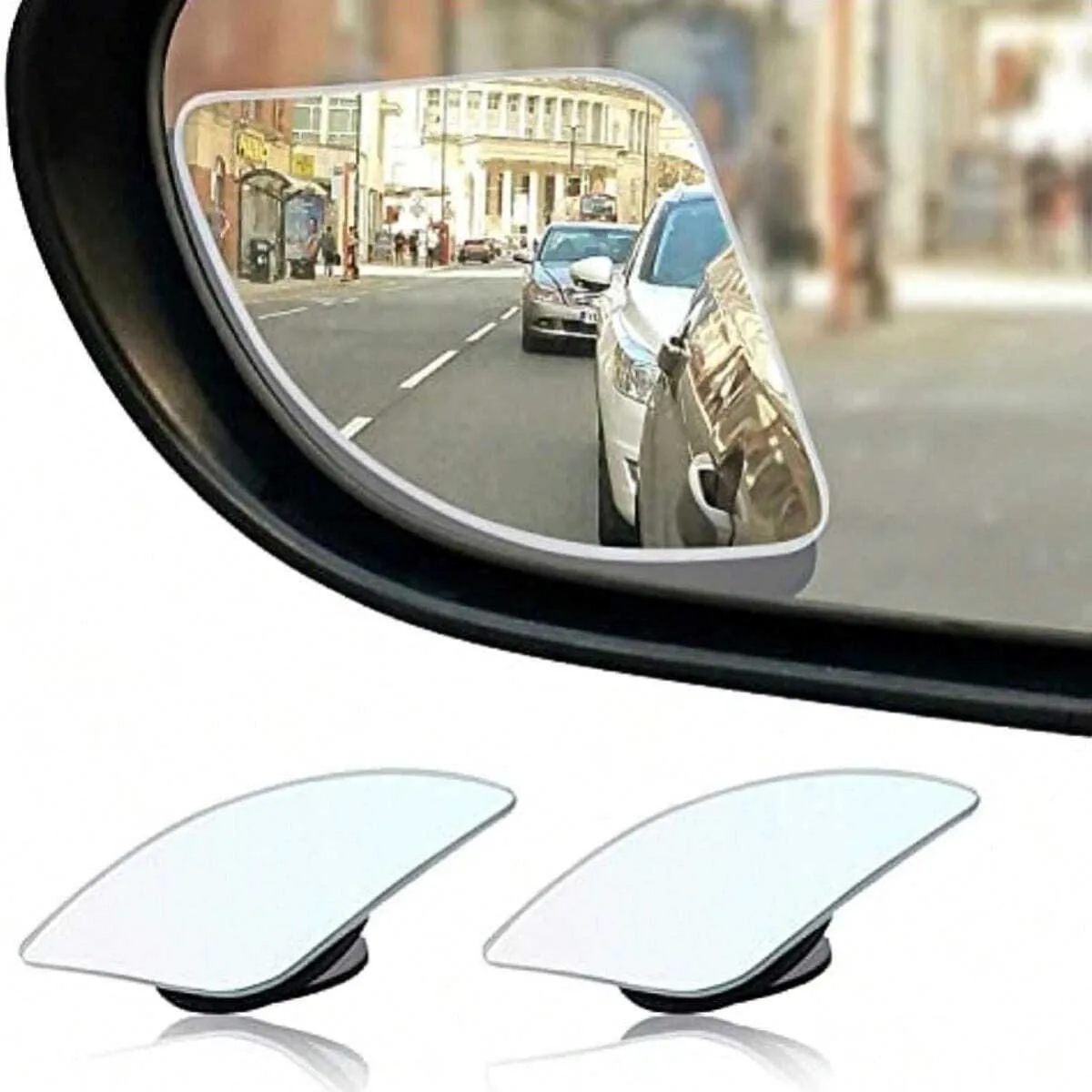 2 adjustable 360° convex car blind spot mirrors, high-definition glass blind spot mirrors, suitable for cars, trucks, SUVs