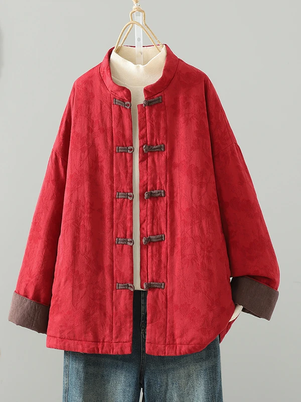 

Брендовые зимние пуговицы, новые китайские повседневные льняные хлопковые туфли на пуговицах с вышивкой, женские прямые длинные пальто-трубы