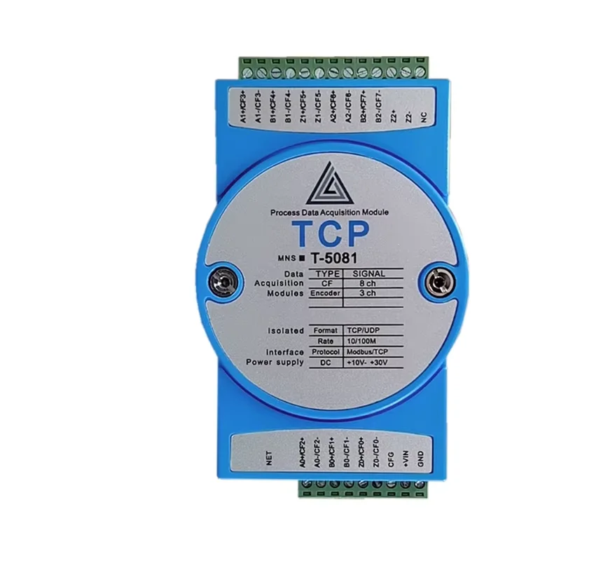 Incremental encoder acquisition module to Modbus Tcp pulse frequency counter module acquisition module