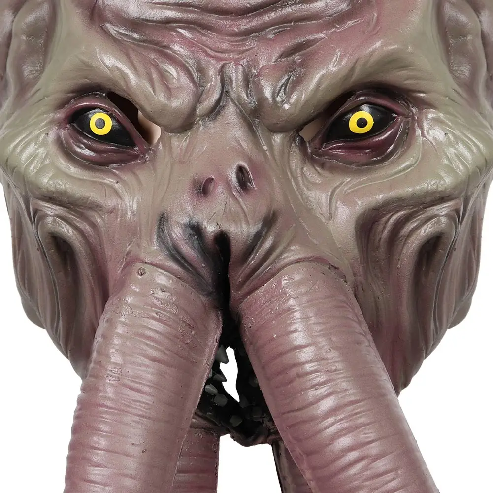 Baldur Cos Gate illithids Mind Flayer máscara Cosplay máscaras de látex casco mascarada fiesta de Halloween accesorios para adultos hombres mujeres