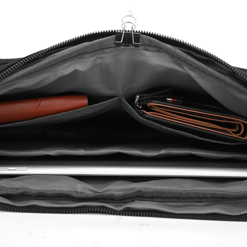 حقيبة ماسنجر للرجال MilitarySlingBagCrossbody حقيبة كتف مقاومة للماء متعددة الطبقات حقيبة كمبيوتر محمول متينة للعمل والسفر والمشي لمسافات طويلة كاجوال #3