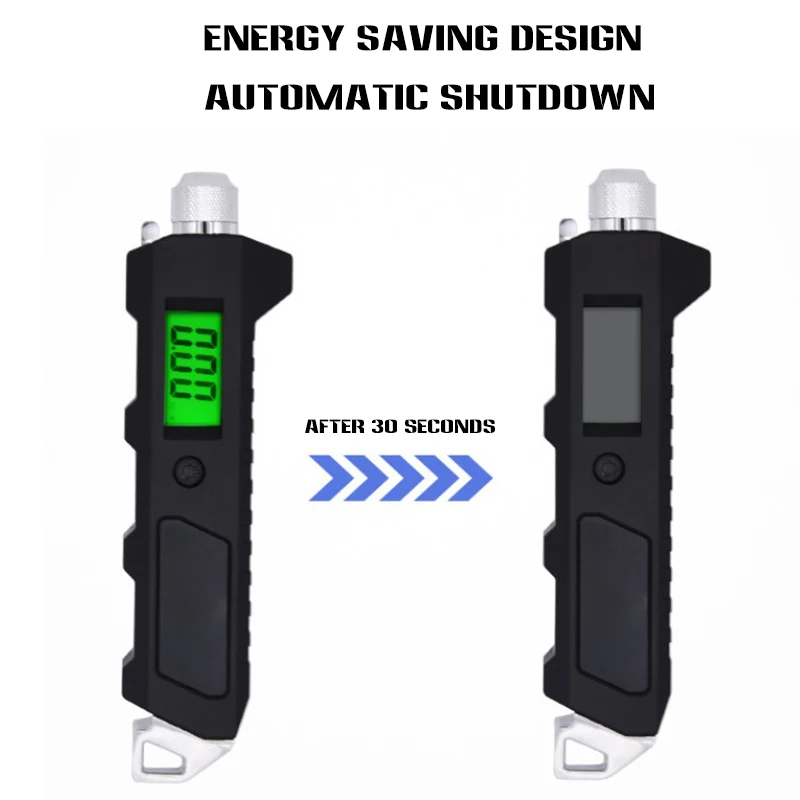 Testeur numérique de pression d'air pour pneus de voiture, Portable, avec rétro-éclairage, pour vélo automatique, alimenté par batterie