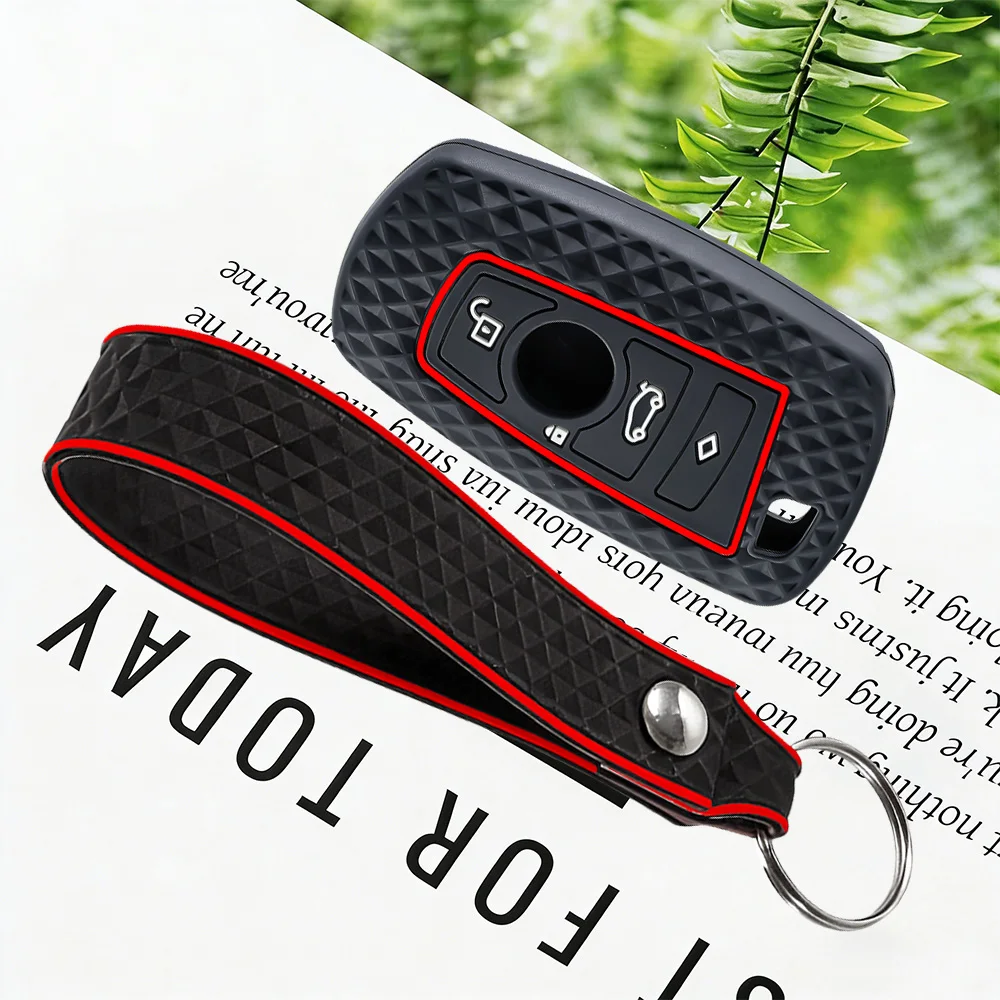 Silicone Car Key Case Cover Shell Fob for BMW F30 F31 F32 F34 F20 F21 F07 F10 1 3 5 7 Series X1 X3 G01 X4 G02 X5 F15 F16 M3 M4