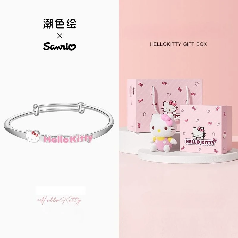 

Оригинальный совместный бренд HelloKitty Sanrio Push-pull браслет Ins браслет ювелирные подарки