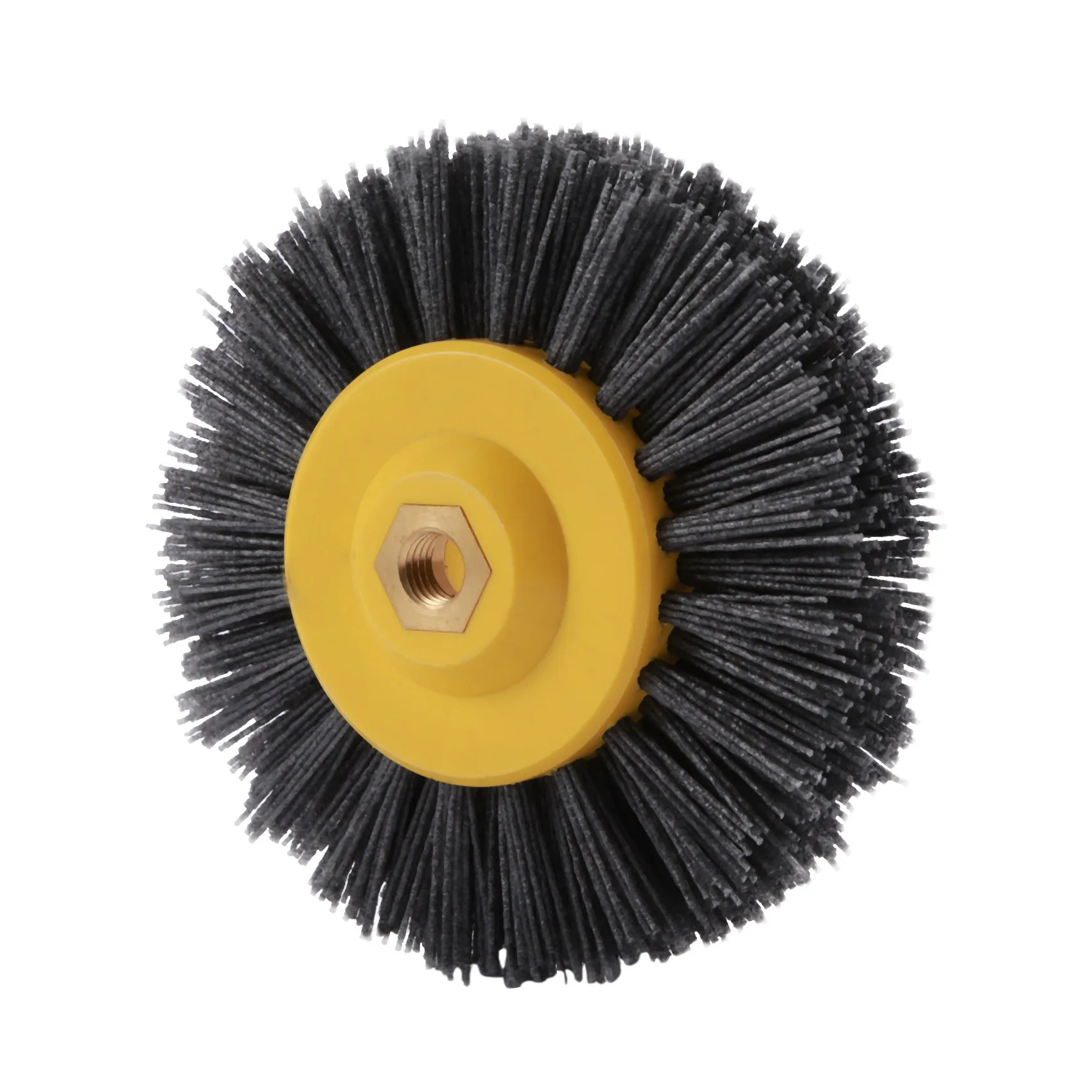 N96R 1 Piece Nylon Abrasive Wire Polishing Brush Wheel For Wood Furniture Stone Antiquing Grinding