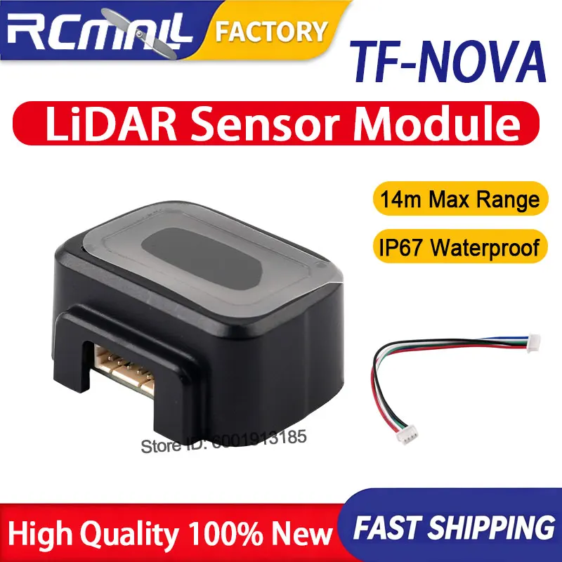 Benewake TF-NOVA LiDAR Sensor 14m Range Line Laser PToF Module UART I2C IO Interface Compatible with Robotics Drones Setup