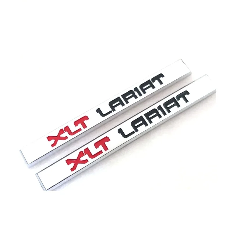 2pcs F250 XLT Lariat Plastic Car Sticker Emblem Badge Nameplate for Ford F-250 Pickups - Vehicle Identification Decal