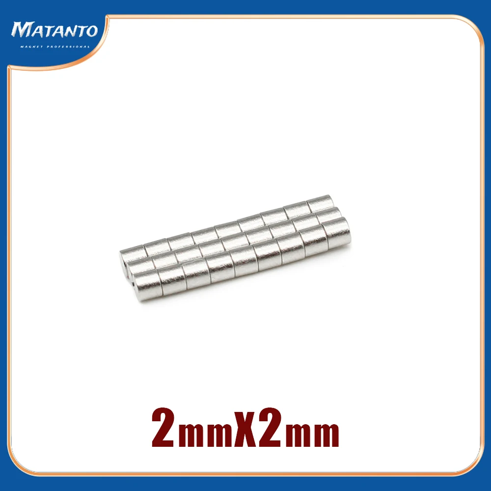 100/200/500/1000/5000PCS 2x2 Mini Small Magnets Round 2X2 mm Neodymium Magnet Disc 2x2mm Permanent Strong Magnet 2*2