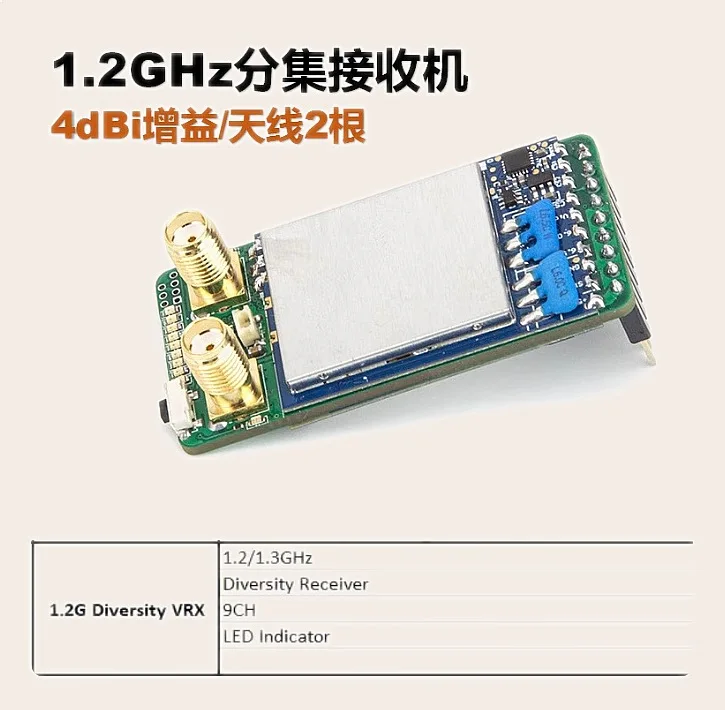 For Skyzone 1.2G 1.3G Diversity RX Dual Receiver Fatshark Interface Video Glasses FPV Goggle Module