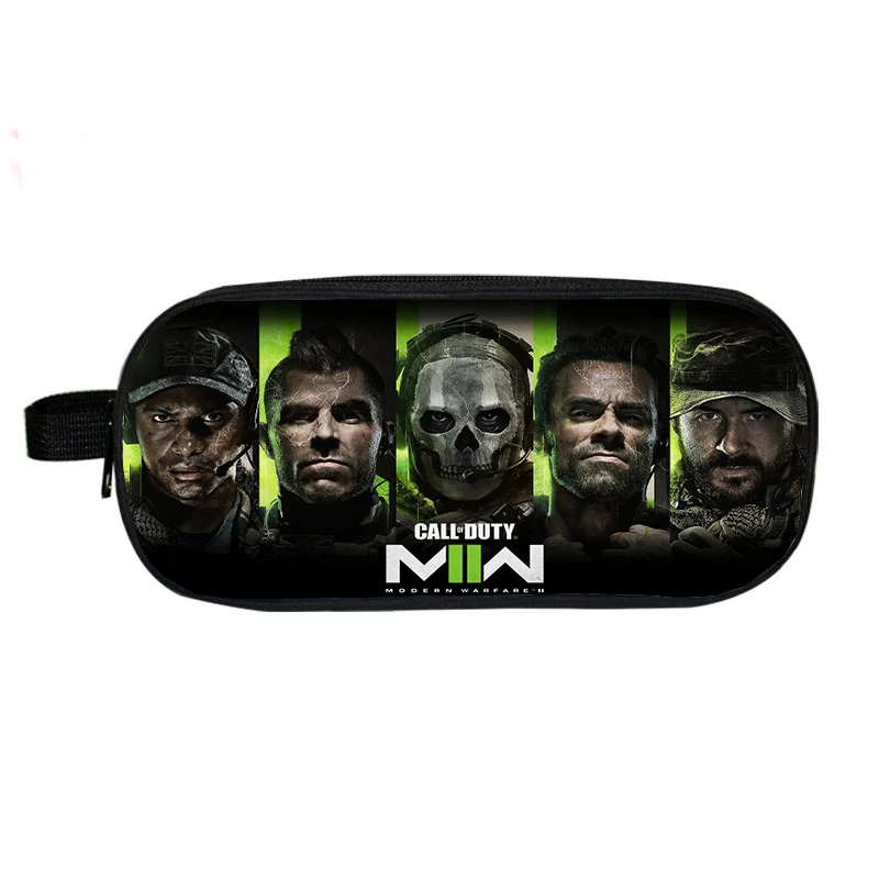 Nylon Call Of Duty Warzone Print Cosmetic Cases Pencil Case Student Pencil Bag Hight Quality Stationery Bag Kids School Supplies